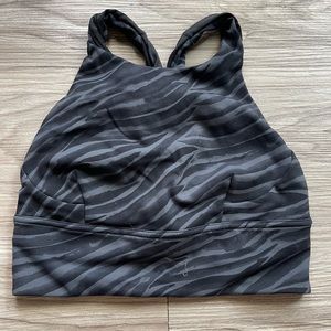 Lululemon long line energy bra with high rise for full coverage